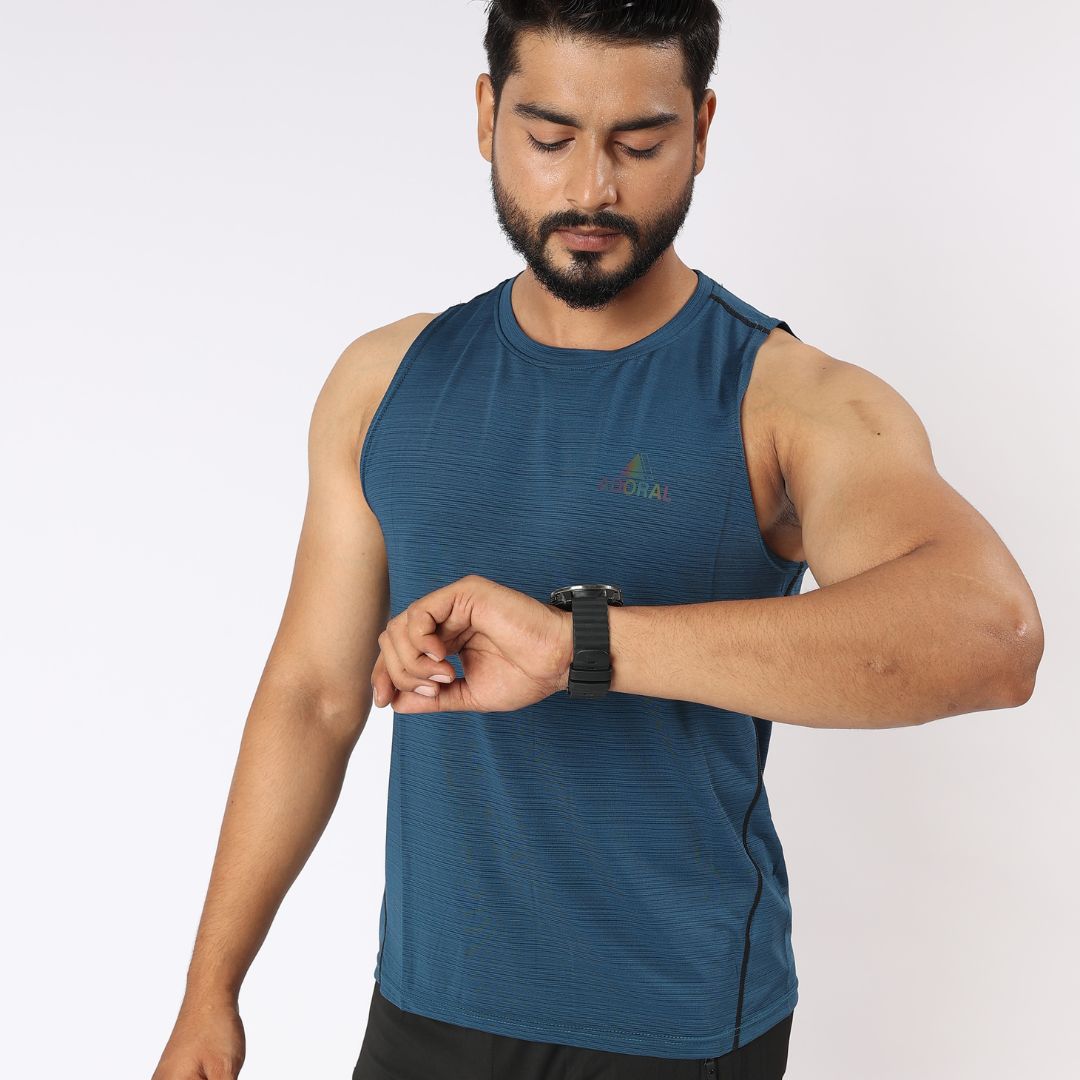 ADORAL DRY FIT SLEEVELESS BLUE (IMPORTED)