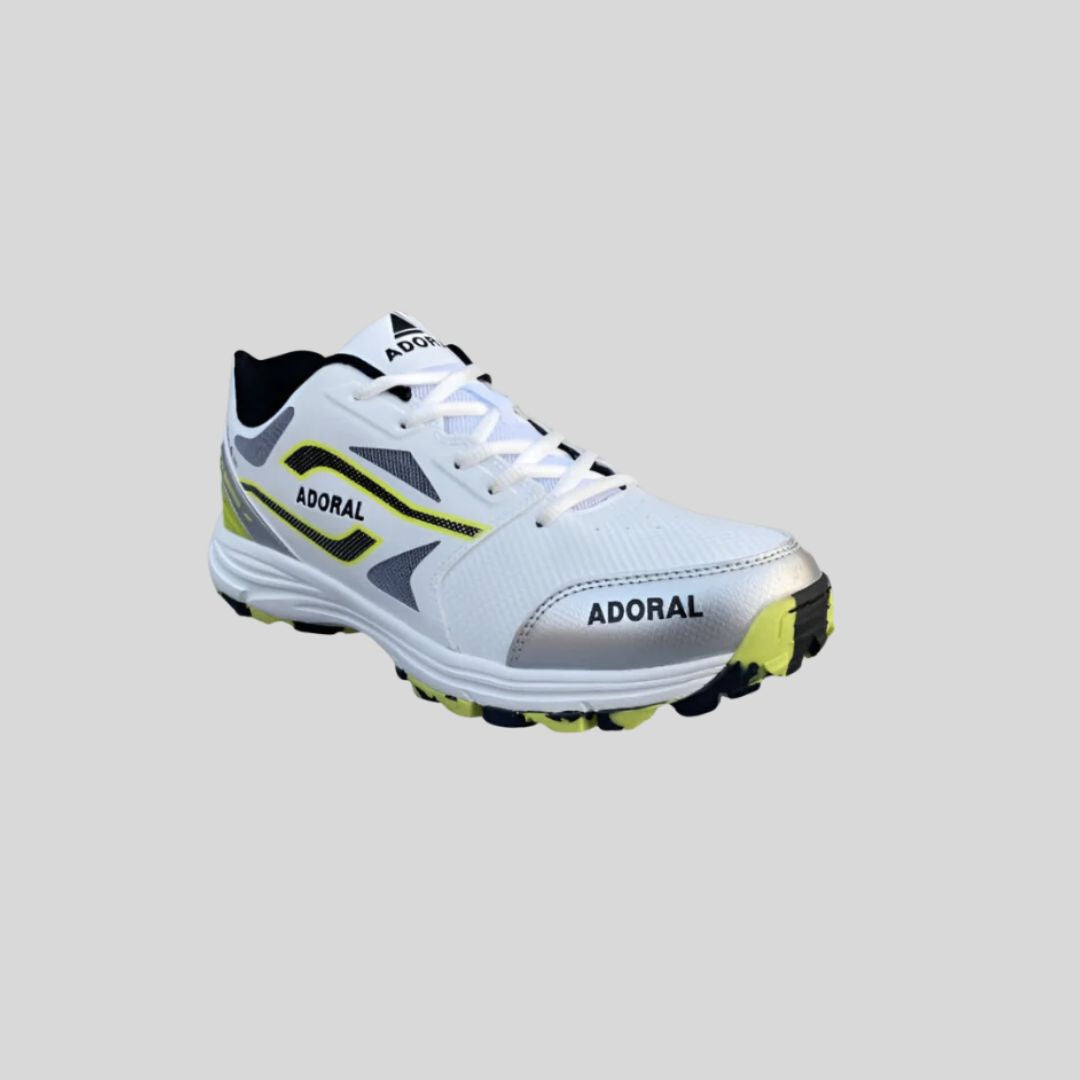 ADORAL SPEED (WHITE/GREEN) CRICKET SHOES