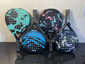 CWIN Carbon Padel Racket Black Red | Soft EVA Pro Racket – KK Sports