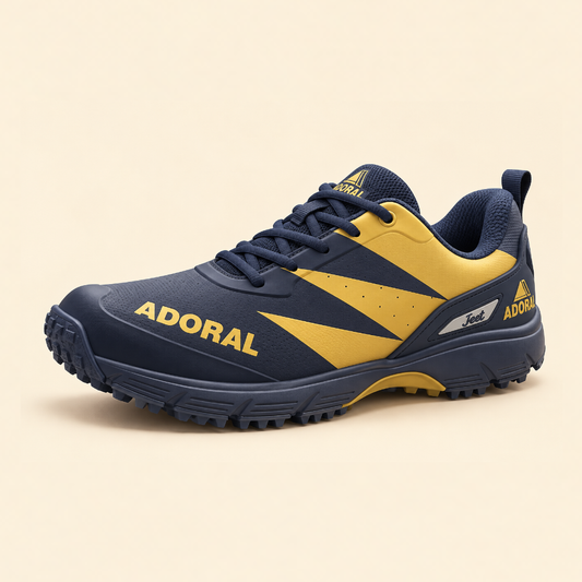 adoraljeetnavygoldcricketshoesside