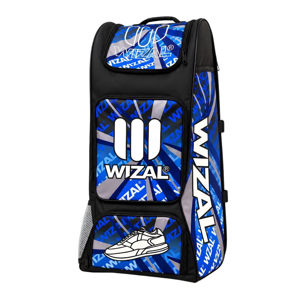WIZAL sublimation cricket gear bag design detail